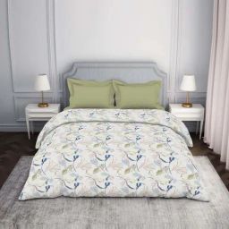 Spaces Atrium Blue & Green 100% Cotton 144 TC Double Bed Ac Quilt-picture-41