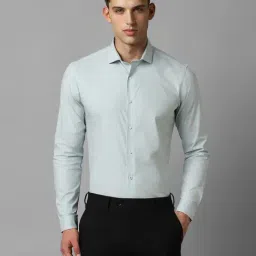 Louis Philippe Sport Blue Cotton Slim Fit Shirt-picture-25