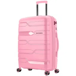 Nasher Miles Paris Hard-sided Polypropylene Check-In  Pink 24 inch |65cm Trolley bag image 2