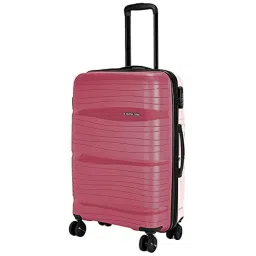 Nasher Miles Nicobar Hard-Sided Polypropylene Check-in Maroon and Brown 24 inch |65cm Trolley Bag image 2