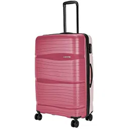 Nasher Miles Nicobar Hard-Sided Polypropylene Check-in Maroon and Brown 28 inch |75cm Trolley Bag image 2