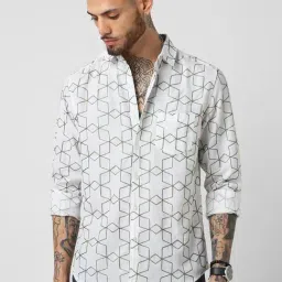 Vastrado White Cotton Relaxed Fit Embroidered Shirt-picture-14