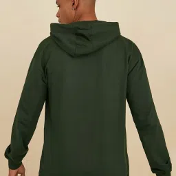 Styli Front Zip Hoodie with Contrast Drawstring Detail image 2