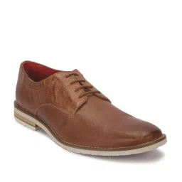 V8 by Ruosh Men's Venice Tan Derby Shoes image 1