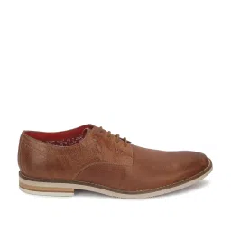 V8 by Ruosh Men's Venice Tan Derby Shoes image 2