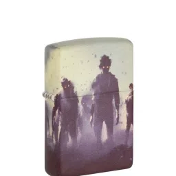 Zippo Multicolor Brass Zombie Design Windproof Pocket Lighter image 2