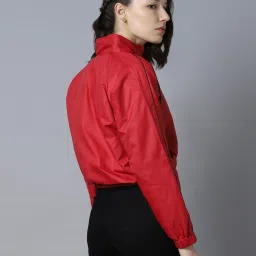 High Star Red Polyester Regular Fit Sports Jacket image 2