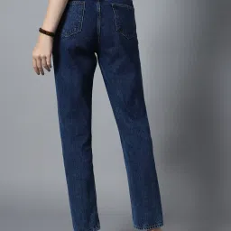 High Star Blue Cotton Distressed Relaxed Fit Mid Rise Jeans image 2