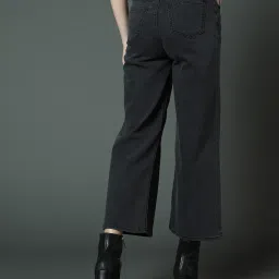 High Star Black Cotton Relaxed Fit Mid Rise Jeans image 2