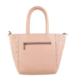 Metro Peach Textured Medium Handbag image 3