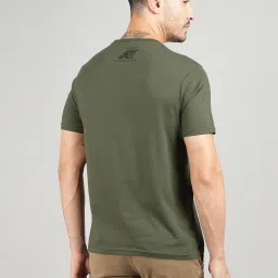 Royal Enfield Green Cotton Blend Regular fit Printed T-Shirt image 2