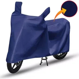 Auto Pearl Polyester Two Wheeler Cover for Yamaha MT-09,(Navy Blue) image 4