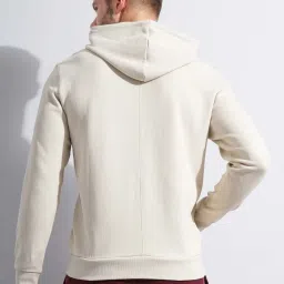 Celio Beige Regular Fit Hooded Sweatshirt image 2