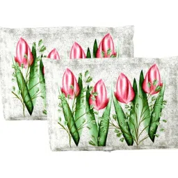 Living Roots Green 300 TC Cotton King Bedsheet with 2 Pillow Covers image 2