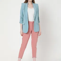 Vero Moda Blue Regular Fit Blazer image 4