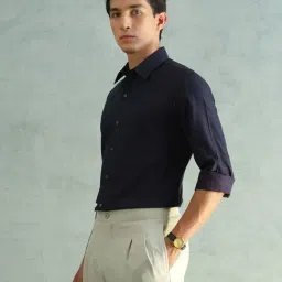 arrow new york Arrow Newyork Men Slim Fit Smart Checked Shirt image 3