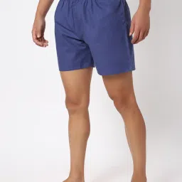 Bewakoof Blue Cotton Regular Fit Boxers image 3