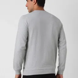 Peter England Jeans Grey Slim Fit Printed Sweatshirt image 2