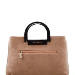 Esbeda Light Brown & Cream Textured Handbag image 3