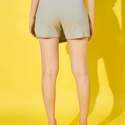 BUYNEWTREND Grey Plain Skorts image 2