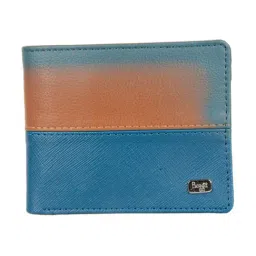 Baggit Blue Textured Small Bi-Fold Wallet-image-3