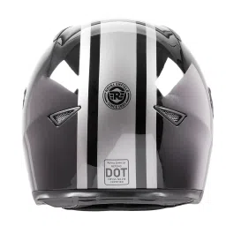 Royal Enfield Grey Hard Polycarbonate Plastic Street Prime Pinstripe Womens Helmet image 2