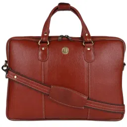 HiLEDER 100% Pure Genuine Premium NDM Leather Briefcase Laptop Messenger Satchel Office Bag, Tan-picture-39