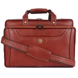 HiLEDER 100% Pure Genuine Premium NDM Leather Briefcase Laptop Messenger Satchel Office Bag, Tan-picture-14