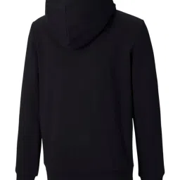 Puma Black Cotton Logo Hoodie image 2