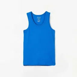 Fame Forever by Lifestyle Kids Blue & Black Cotton Regular Fit Vest (Pack of 2) image 2