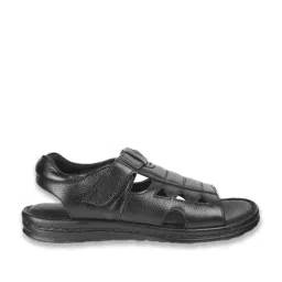 Metro Men's Black Back Strap Sandals image 3