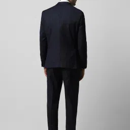 Van Heusen Navy Slim Fit Checks Two Piece Suits image 2