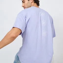 Styli Back Graphic Compact Jersey Oversized T-Shirt image 2