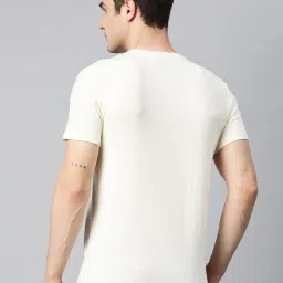 ALCIS Stretchex White Slim Fit Sports T-Shirt image 2