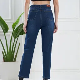 KASSUALLY Blue Relaxed Fit Mid Rise Jeans image 2