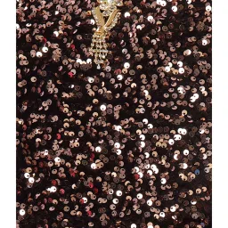 Aarika Kids Peach & Black Embellished Gown image 5