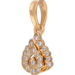 c. krishniah chetty group crash.club By CKC 22k Gold & Diamond Elegant Teardrop Pendant image 2