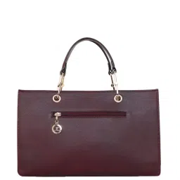 Esbeda Ruby Paisley Maroon PU Printed Handbag image 2