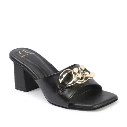 Carlton London Women's Black Casual Sandals image 2