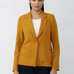 Van Heusen Yellow Regular Fit Blazer image 1