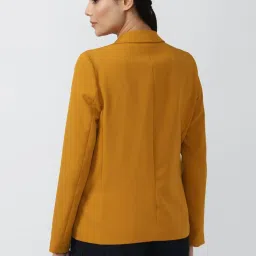 Van Heusen Yellow Regular Fit Blazer image 2