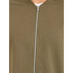 Styli Olive Relaxed Fit Bomber Jacket image 4