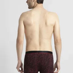 van heusen Vh Innerwear Black Cotton Regular Fit Printed Trunks image 2