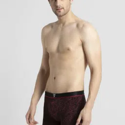 van heusen Vh Innerwear Black Cotton Regular Fit Printed Trunks image 3