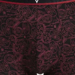 van heusen Vh Innerwear Black Cotton Regular Fit Printed Trunks image 4