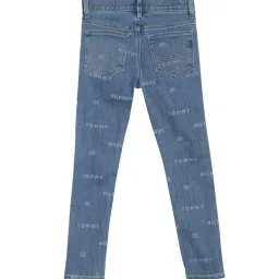 Tommy Hilfiger Boys Blue Cotton Logo Jeans image 2