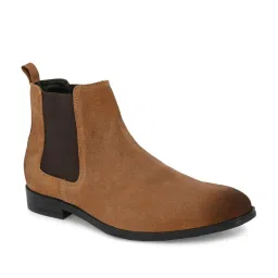 Shences Men's Tan Chelsea Boots image 2