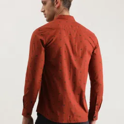 Lee Rust Slim Fit Printed Shirt image 2