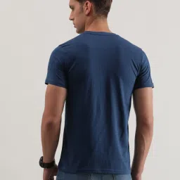 Lee Navy Slim Fit Printed Crew T-Shirt image 2