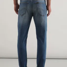 Lee Bruce Blue Skinny Fit Lightly Washed Jeans image 2